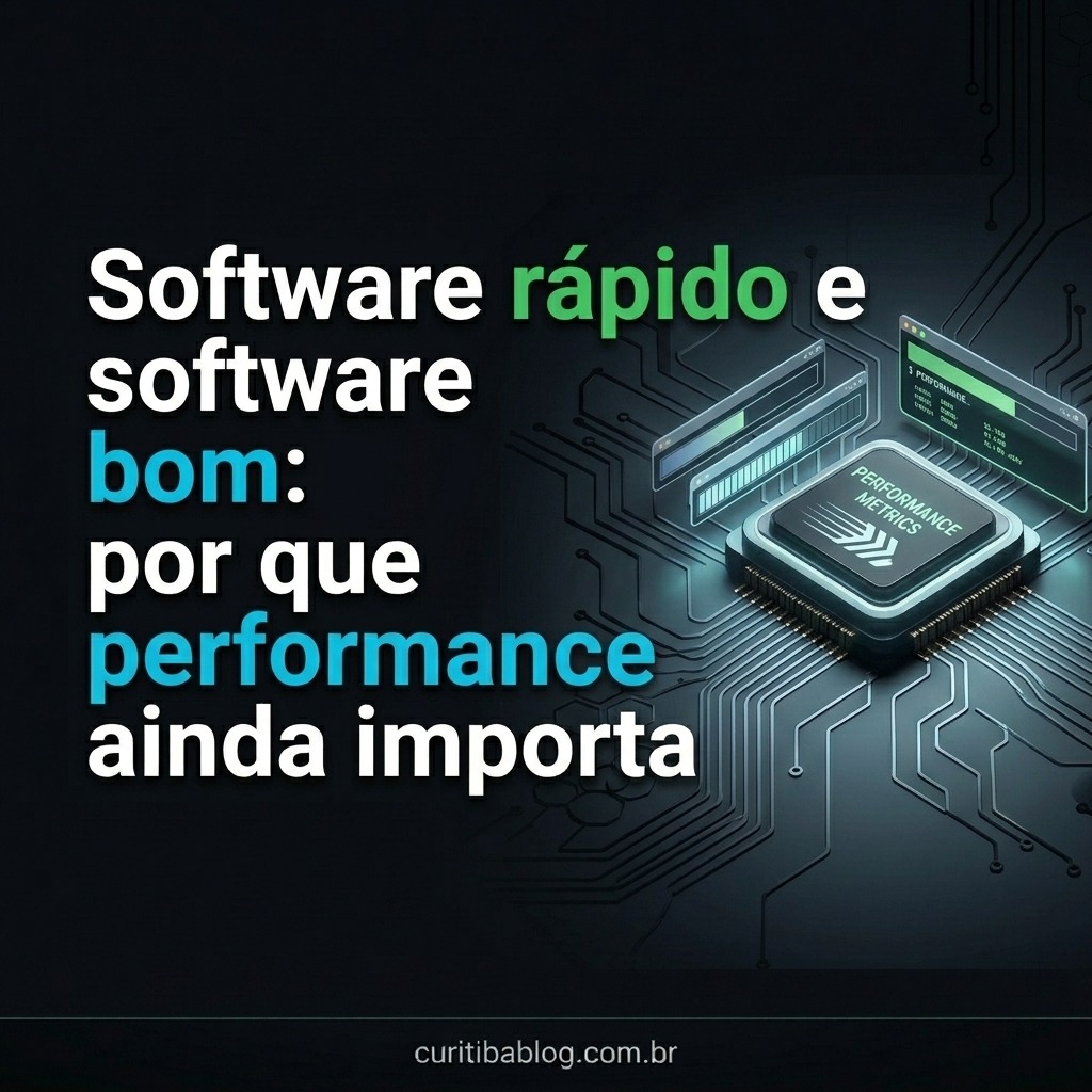 Software rápido e software bom: por que performance ainda importa
