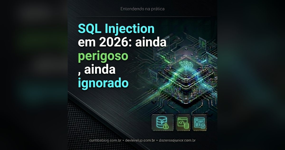 SQL Injection em 2026: ainda perigoso, ainda ignorado