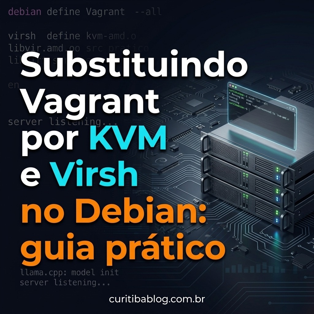 Substituindo Vagrant por KVM e Virsh no Debian: guia prático