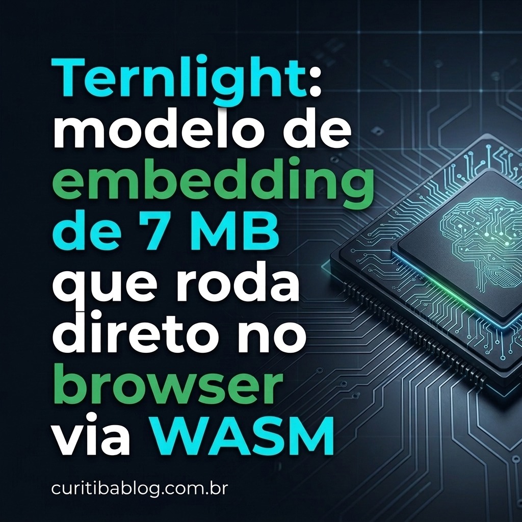 Ternlight: modelo de embedding de 7 MB que roda direto no browser via WASM