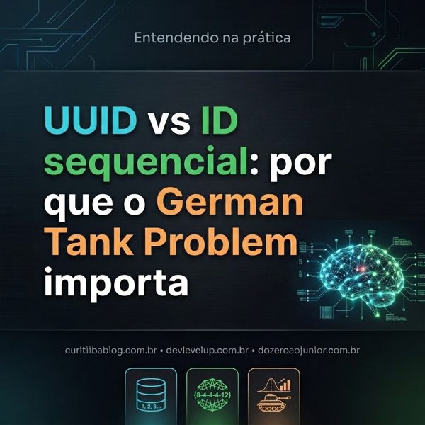 UUID vs ID sequencial: por que o German Tank Problem importa