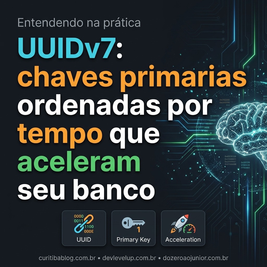 UUIDv7: chaves primarias ordenadas por tempo que aceleram seu banco