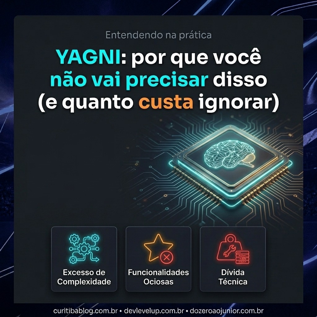 YAGNI: por que você não vai precisar disso (e quanto custa ignorar)