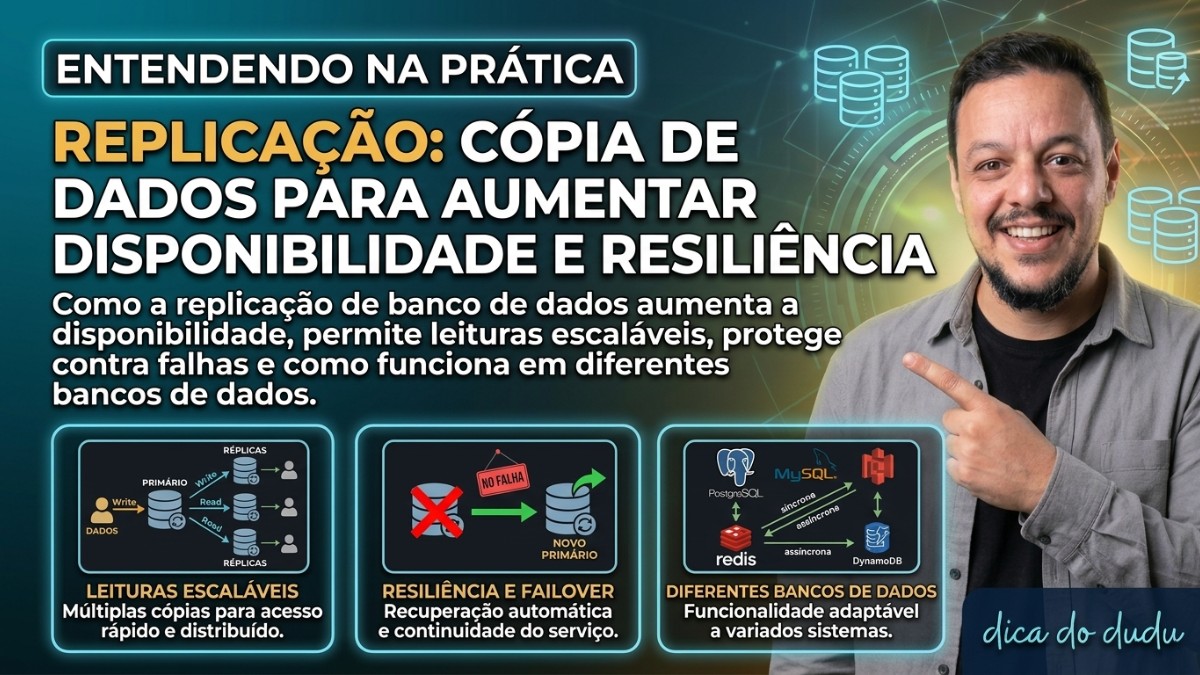 Replication: copiando dados para aumentar disponibilidade e resiliência