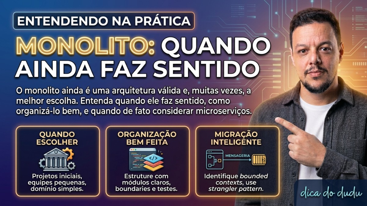 Monolito: Quando Ainda Faz Sentido