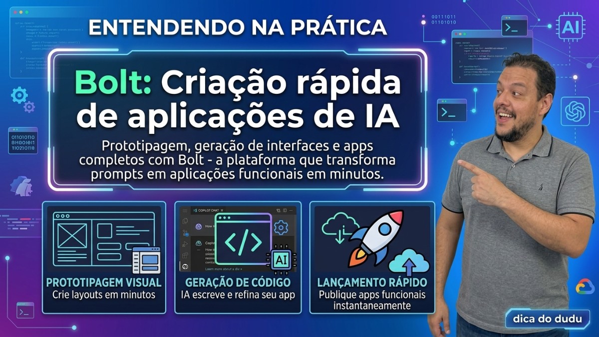 Bolt: criação rápida de aplicações com IA