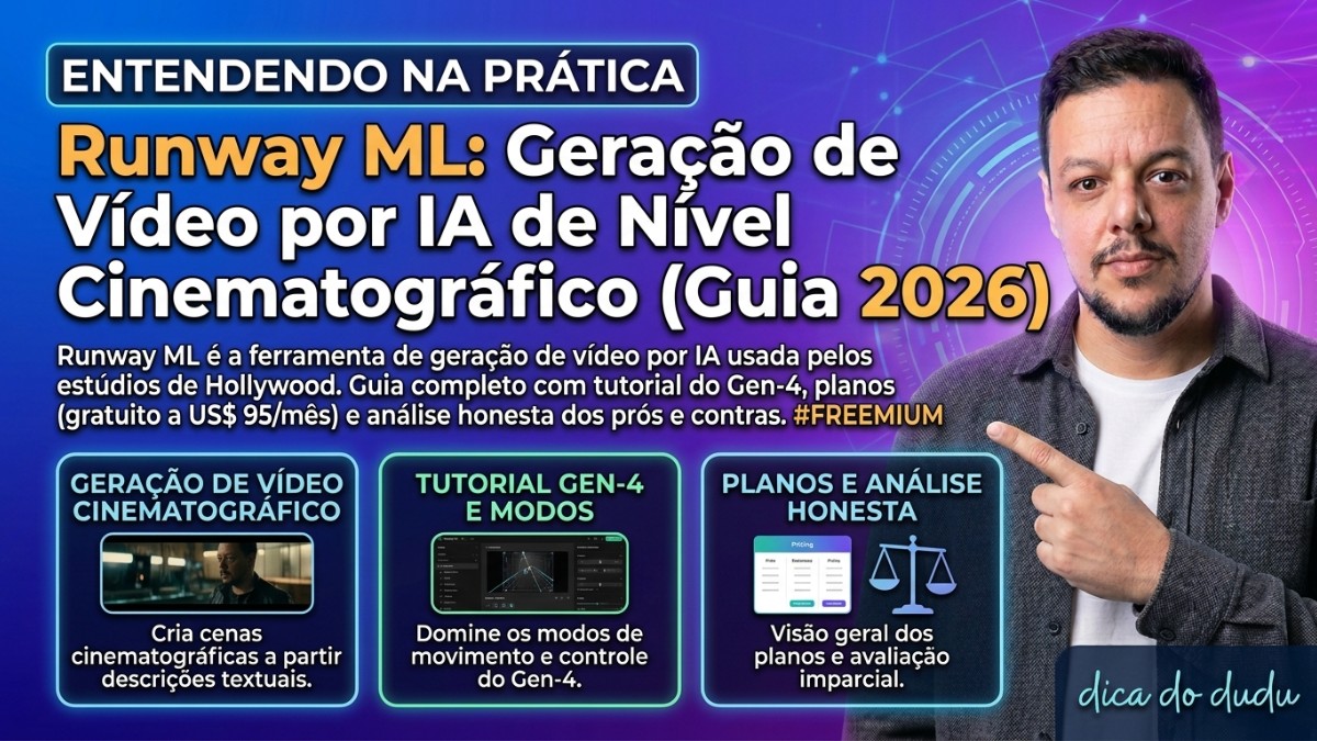 Runway ML: Geração de Video com IA de Nível Cinematografico (Guia 2026)