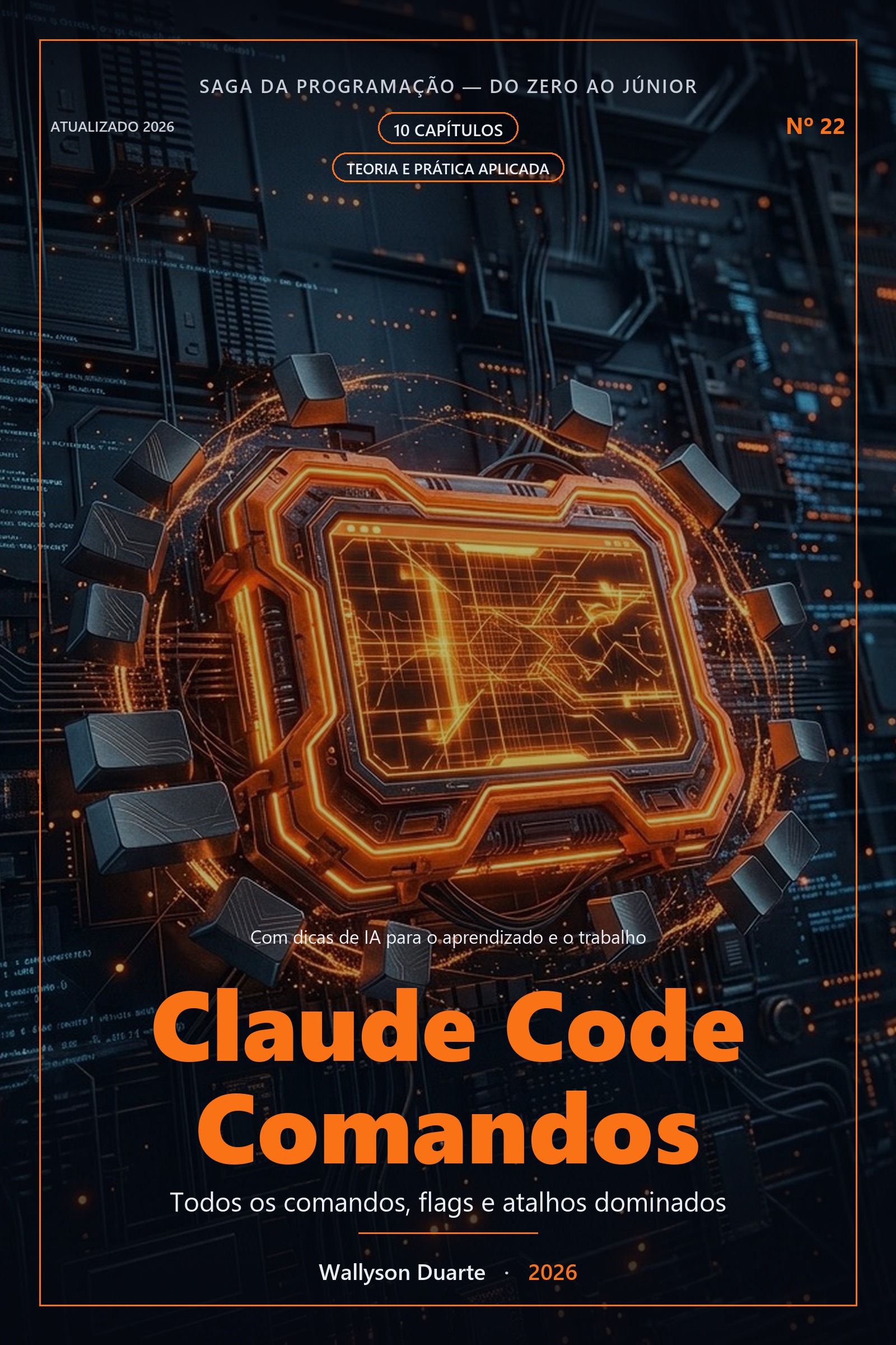 Capa do ebook Claude Code — Guia Completo de Comandos