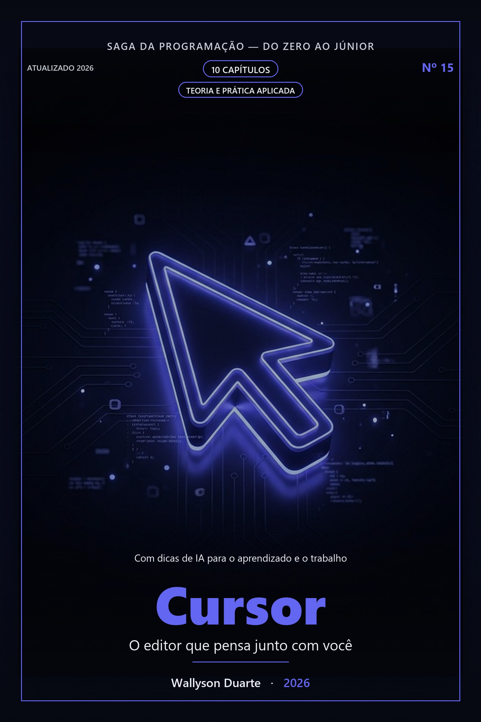 Capa do ebook Cursor — Do Zero ao Desenvolvimento com IA